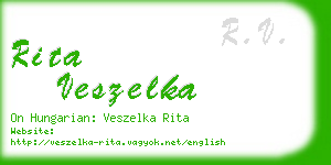 rita veszelka business card